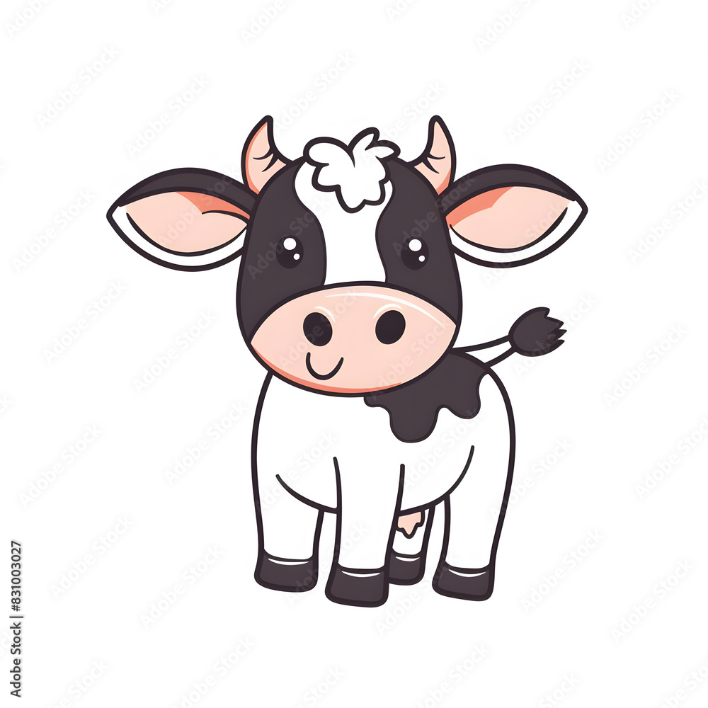 a cartoon of a cow. a cartoon of a cow.