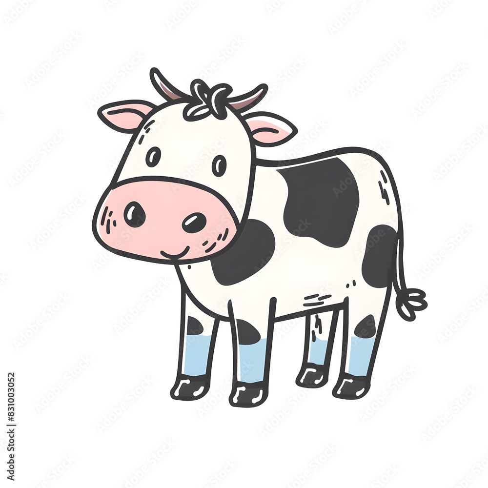a cartoon of a cow. a cartoon of a cow.