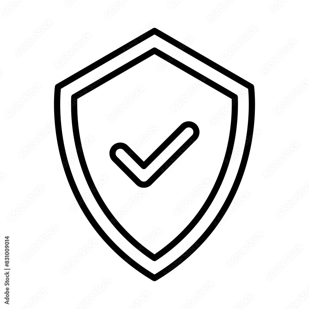 Shield line icon Shield line icon