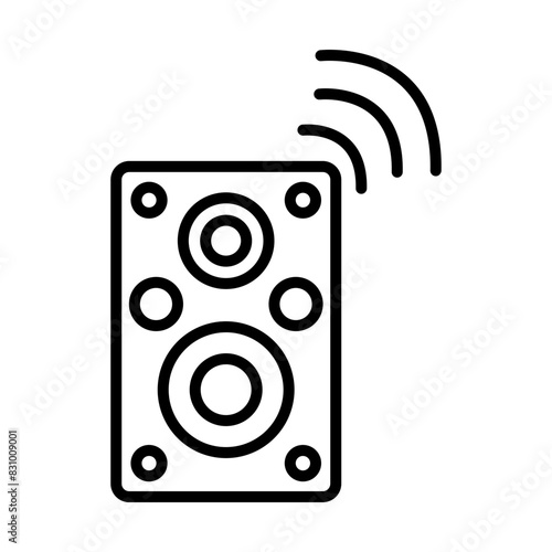 Loud speaker line icon