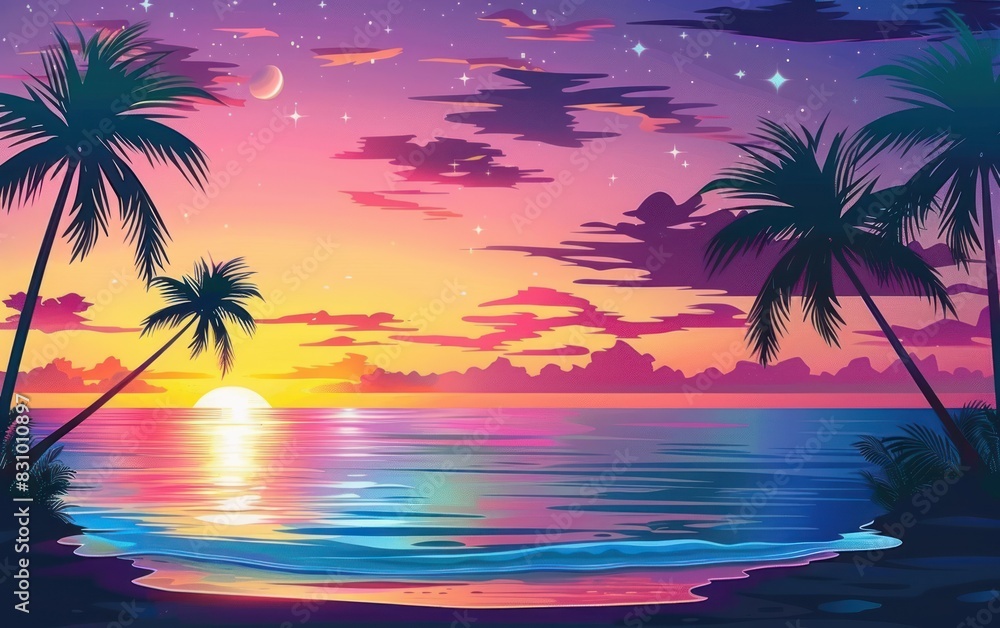 Tropical Sunset Paradise