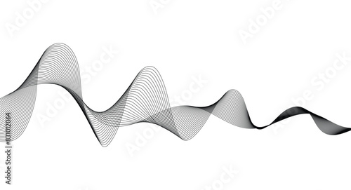 Basic RGBWave lines smooth flowing dynamic isolated on white background. Technology, digital, communication, science, music concept vector background illustration.