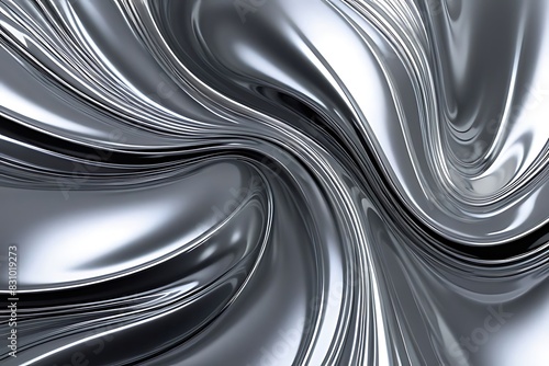 An abstract background featuring liquid metal with a silver hue.