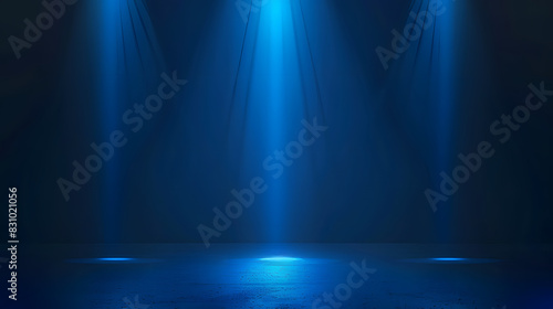 Abstract Blue Gradient Background with Spotlight Effect