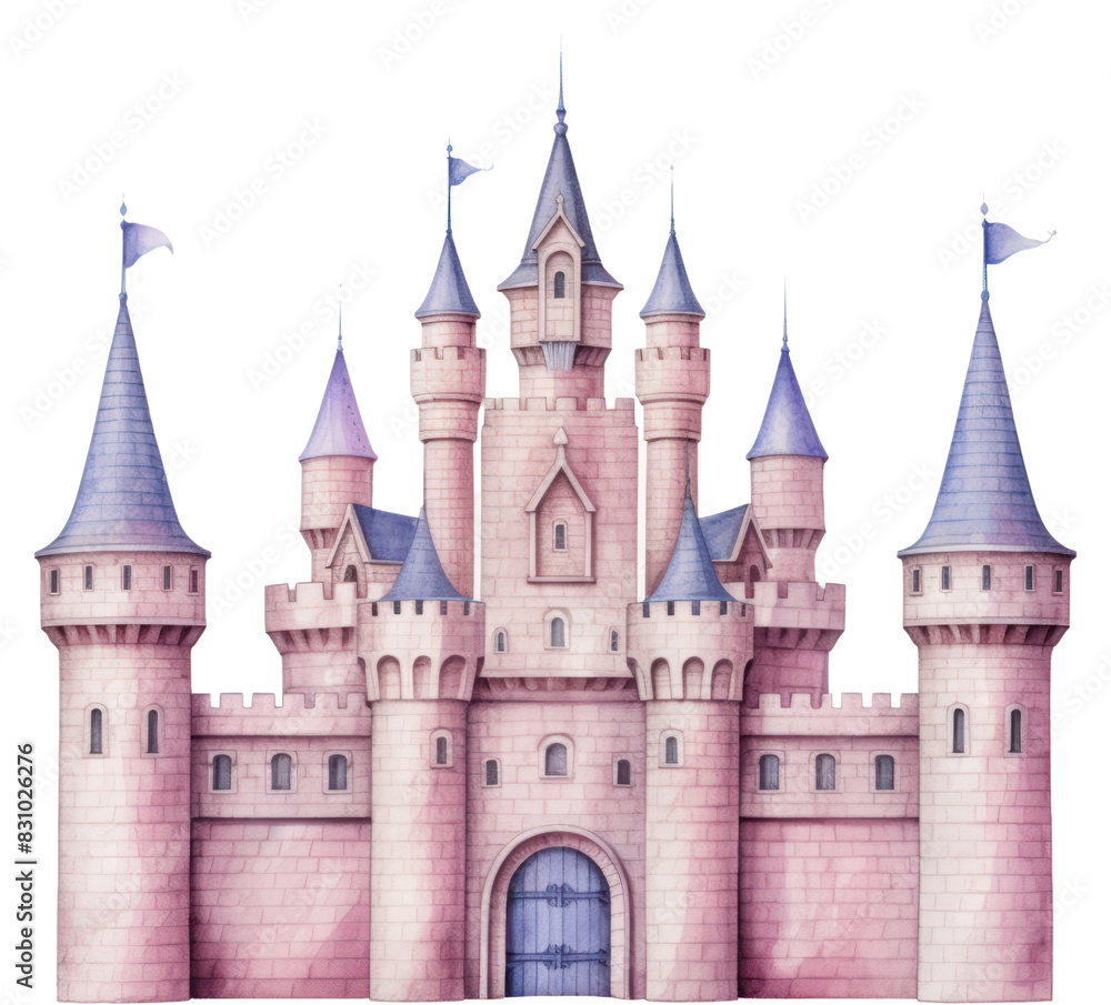 Fototapeta premium PNG Architecture building castle tower. 
