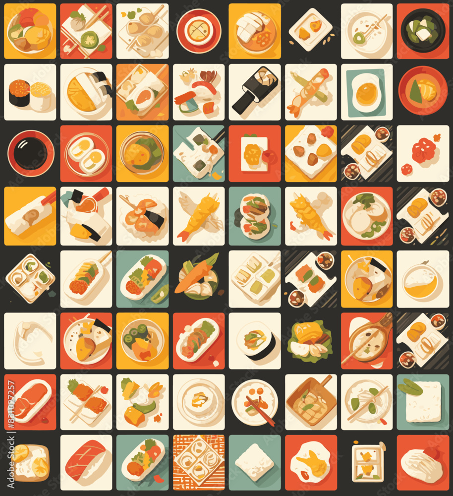 Sushi pattern Sushi pattern