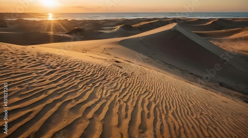 Sand dunes in the desert