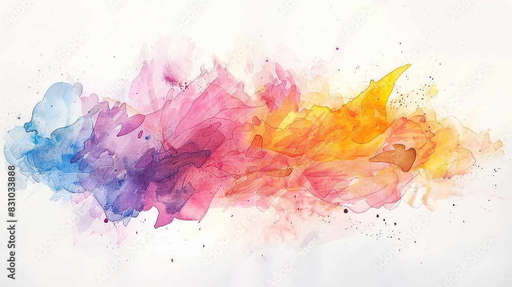 bright Abstract watercolor drawing on a paper image. bright Abstract watercolor drawing on a paper image.