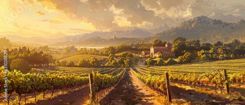 Explore a sun-drenched vineyard, where the vines stretch as far as the eye can see, each one bearing the fruits of generations of labor and love.