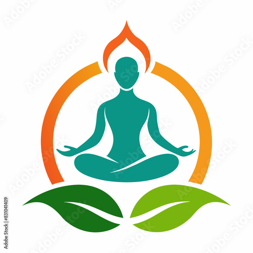 silhouette of a person meditating