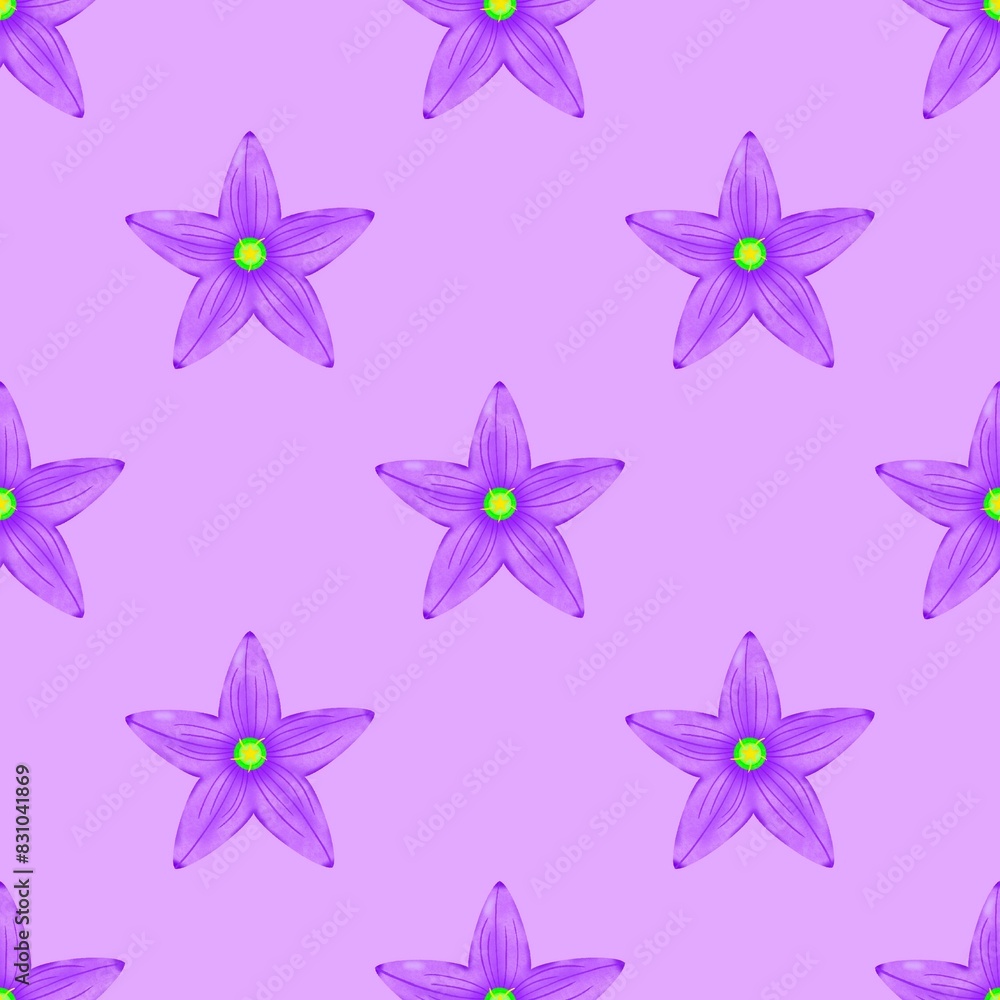 Fototapeta premium seamless pattern with flowers 