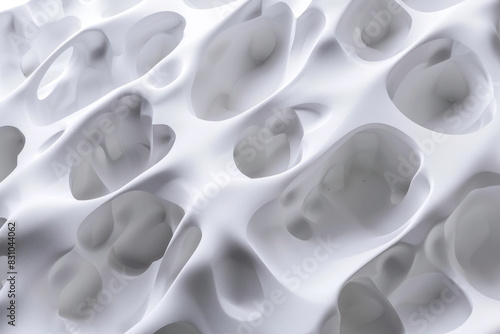 Wallpaper Mural 3d background abstract, technology, white color Torontodigital.ca