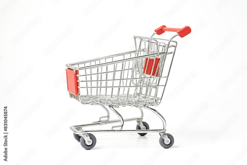 Shopping Cart Isolated on White Background Shopping Cart Isolated on White Background