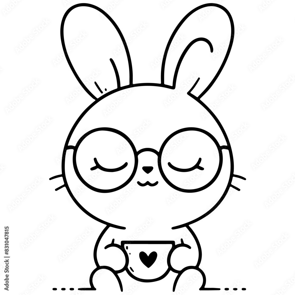 Coffee Bunny Vector Illustration Funny Rabbit Enjoying Morning Coffee, Perfect for Cafe Decor Coffee Bunny Vector Illustration Funny Rabbit Enjoying Morning Coffee, Perfect for Cafe Decor