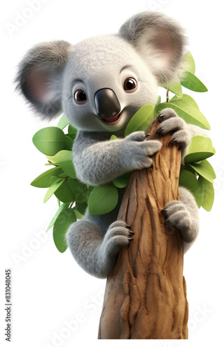 PNG Koala cartoon mammal animal. AI generated Image by rawpixel. photo