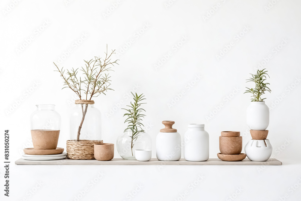 Minimalist Home Decor with Plants and Ceramics Minimalist Home Decor with Plants and Ceramics