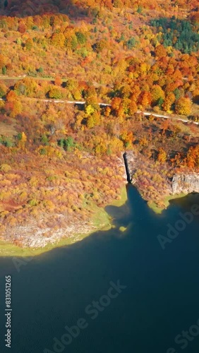 Aerial view of beautiful Croatia landscape