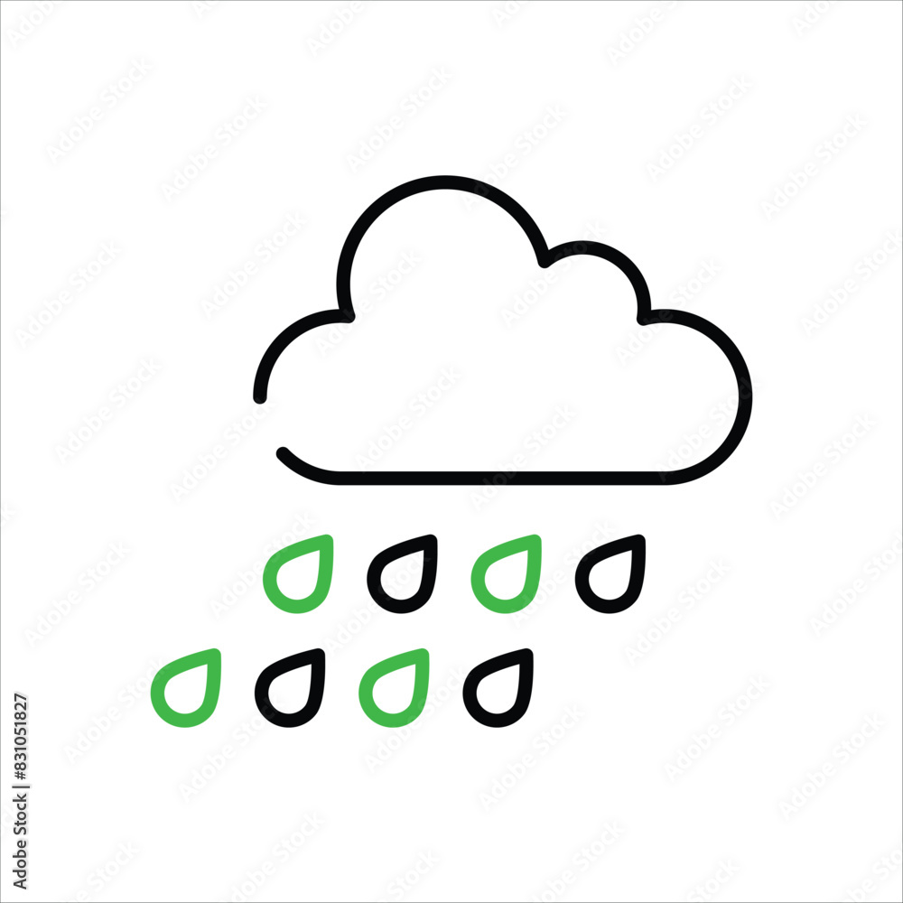 Rainy vector icon Rainy vector icon