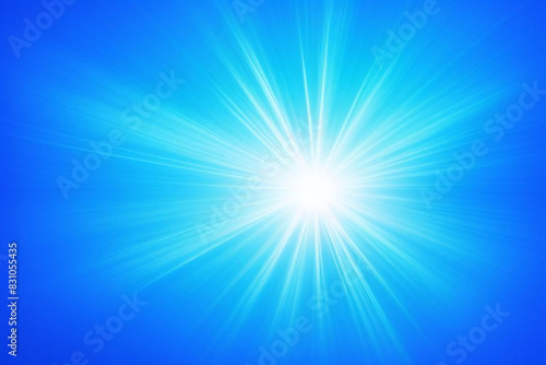 Vector abstract blue sunburst and ray wallpaper design. modern light ray sun art vintage backdrop texture background.