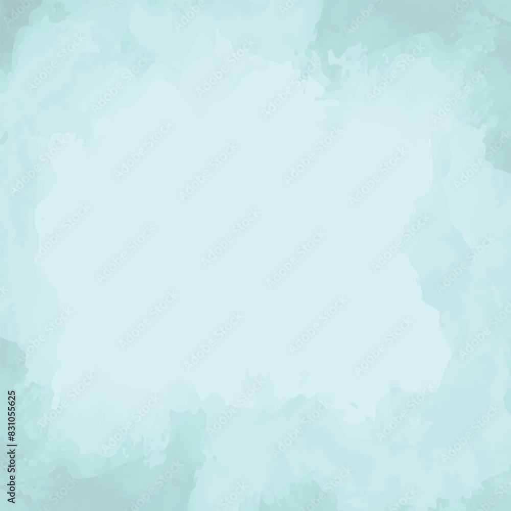 Fototapeta premium Blue watercolor background. Gradient background.