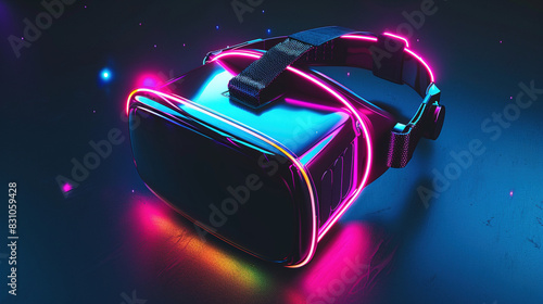 Futuristic VR Experience: Neon Glow