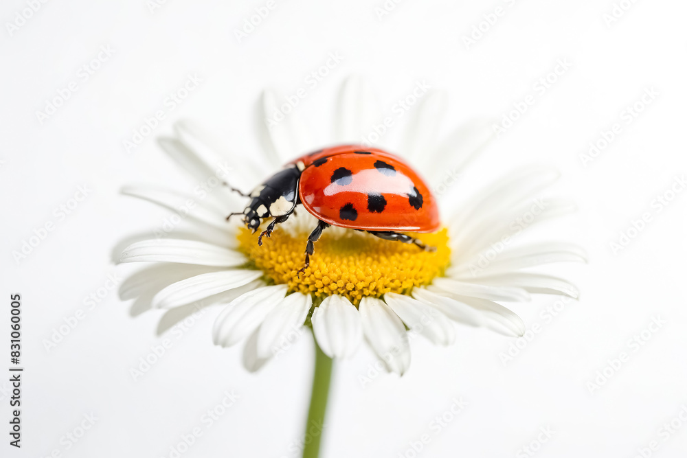 Ladybug on Daisy Flower Ladybug on Daisy Flower