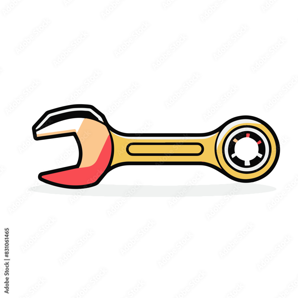 Wrench illustration, perfect for children's books, educational materials, and playful designs. Wrench illustration, perfect for children's books, educational materials, and playful designs.