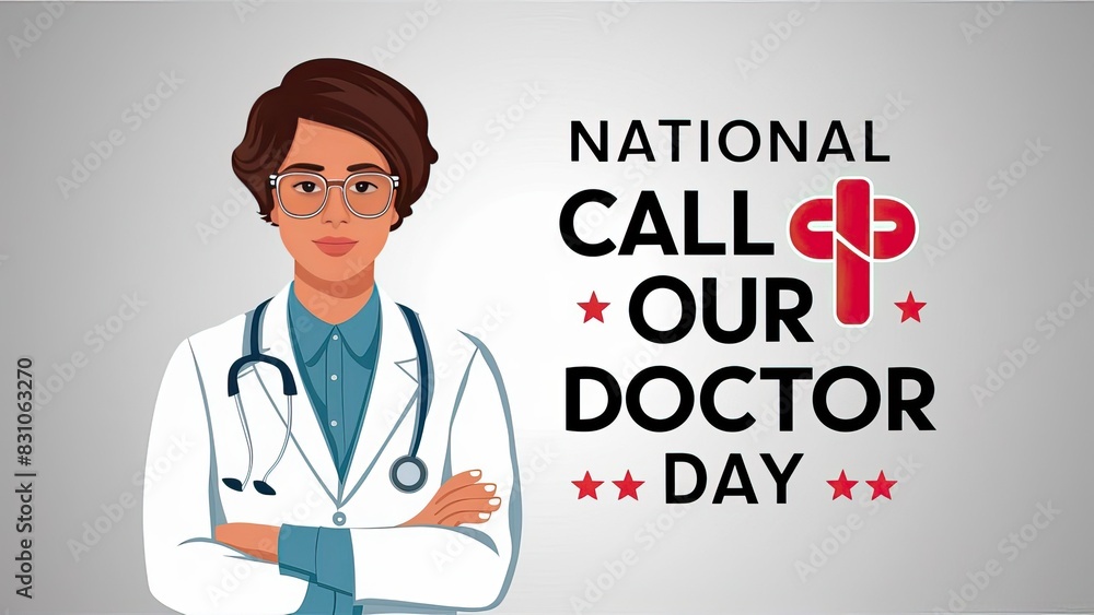 Doctor Day, National Call Your Doctor Day, Illustration. Call Your Doctor Day, National Call Your Doctor Day Poster, Doctor talking call. 11 june, Social Media Poster, Banner, Poster, Post, Doctor,
Doctor Day, National Call Your Doctor Day, Illustration. Call Your Doctor Day, National Call Your Doctor Day Poster, Doctor talking call. 11 june, Social Media Poster, Banner, Poster, Post, Doctor,