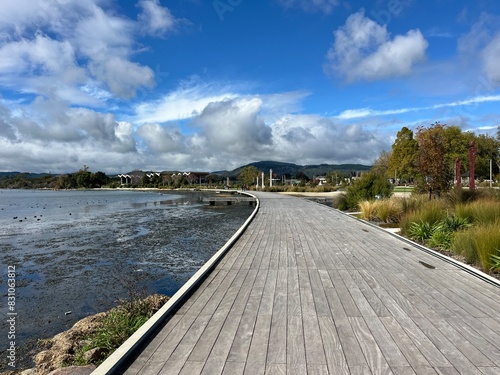 Lake Rotorua, North Island of New Zealand photo