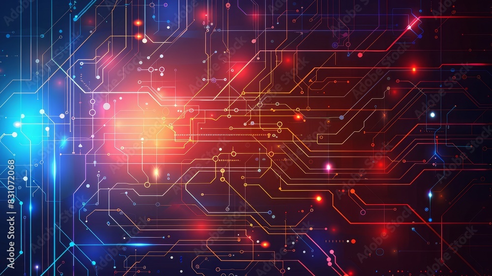 Abstract technology background with connected lines and dots Abstract technology background with connected lines and dots