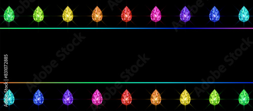 Colorful gems background. Sparkling crystals. Vector illustration. Colorful gems background. Sparkling crystals. Vector illustration.