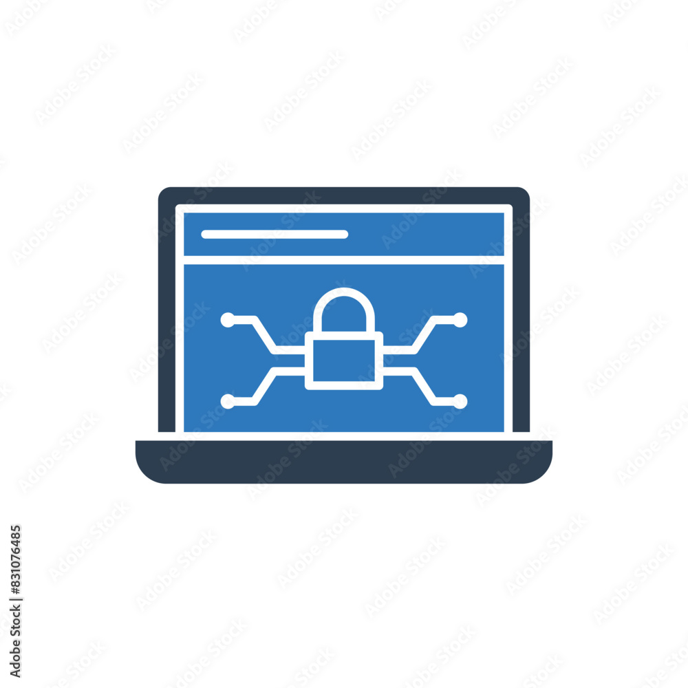 Fototapeta premium Cyber Security Icon