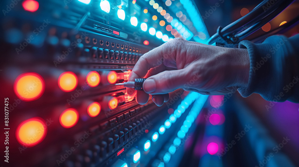 IT specialist in the server room IT specialist in the server room