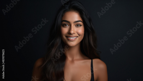 Wallpaper Mural young indian woman with long hair Torontodigital.ca