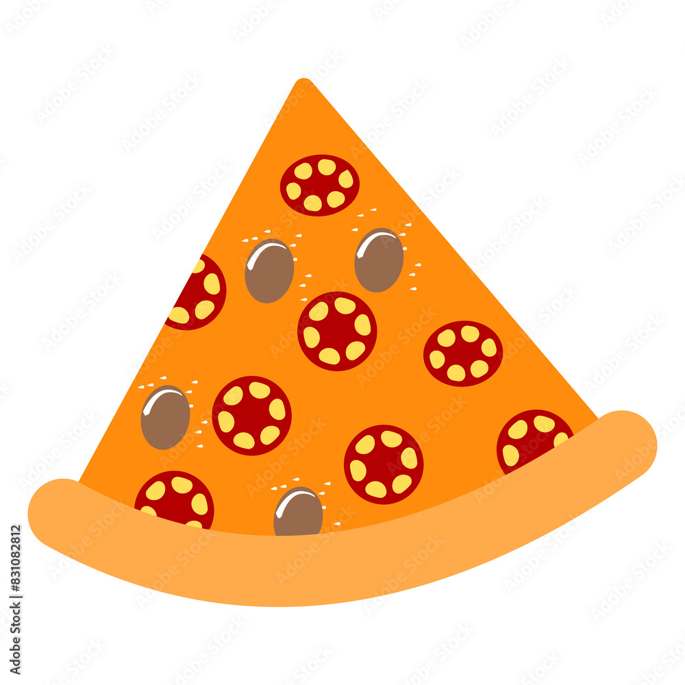 pizza slice isolated on white background pizza slice isolated on white background