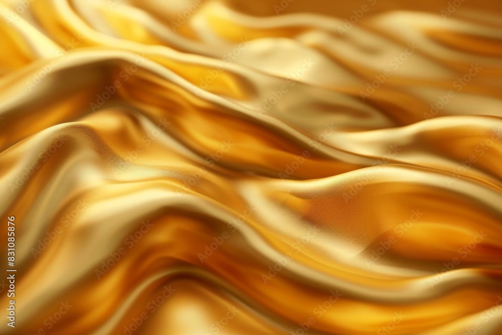 Generate a seamless looping animation of a realistic liquid gold cloth Generate a seamless looping animation of a realistic liquid gold cloth