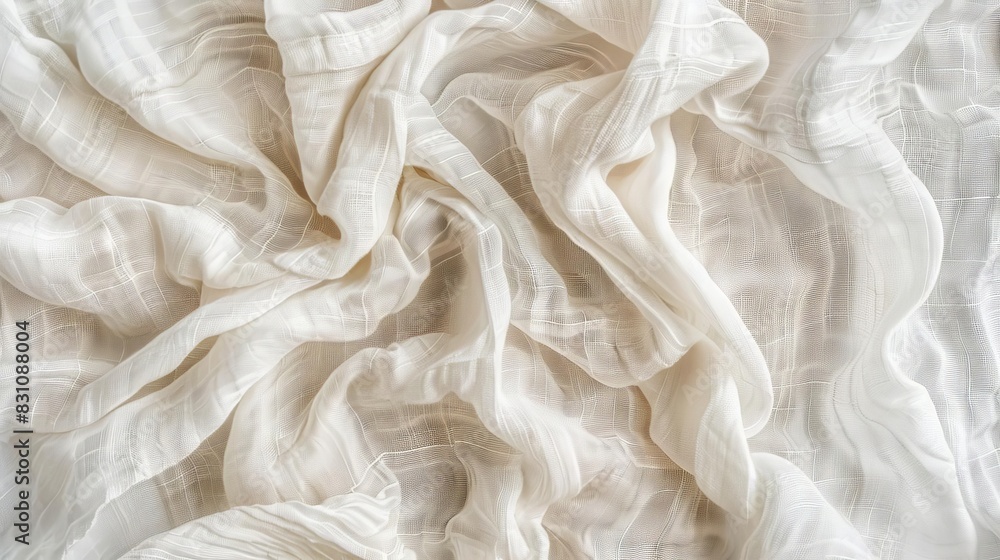 organic linen fabric texture background crumpled white canvas top view abstract photo organic linen fabric texture background crumpled white canvas top view abstract photo
