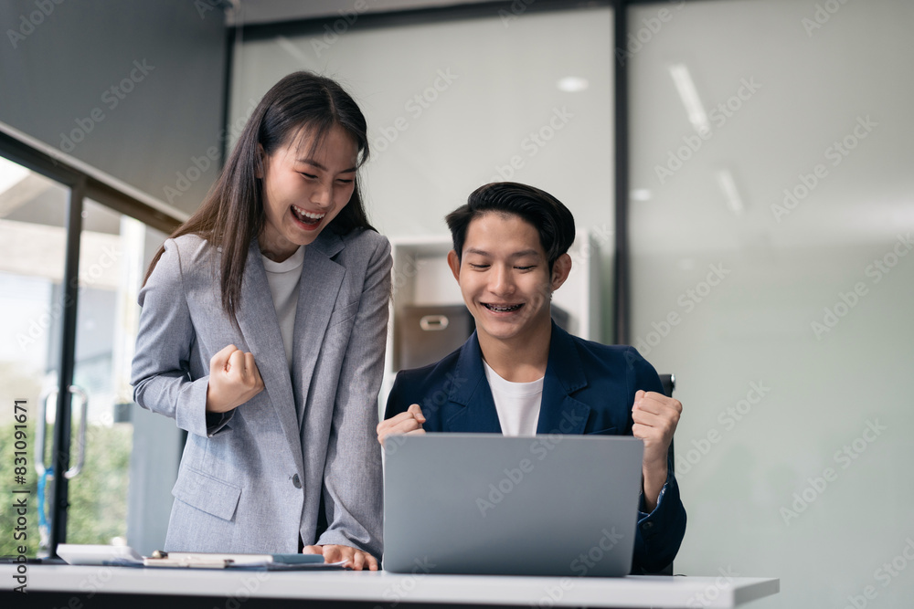 Business team of businessmen creative businesspeople coworker in office Happy to be successful partnership teamwork success concept. Business team of businessmen creative businesspeople coworker in office Happy to be successful partnership teamwork success concept.
