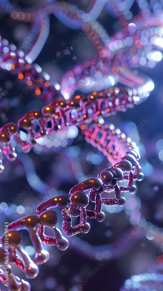 Visualizing the Intricacies of the Genetic Blueprint A 3D Rendered Representation of the Genome Visualizing the Intricacies of the Genetic Blueprint A 3D Rendered Representation of the Genome