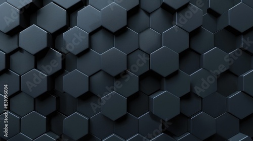 dark gray abstract background with hexagon pattern