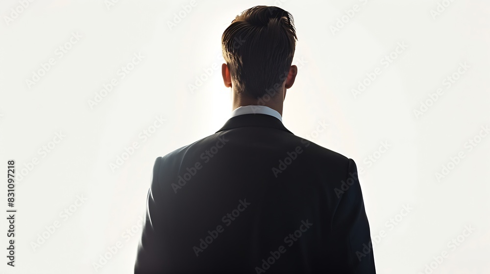 man in suit on a white background : Generative AI man in suit on a white background : Generative AI