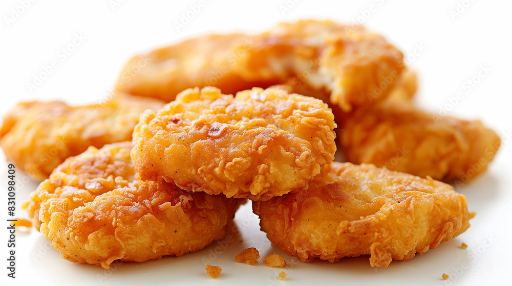 chicken nuggets isolated on white chicken nuggets isolated on white