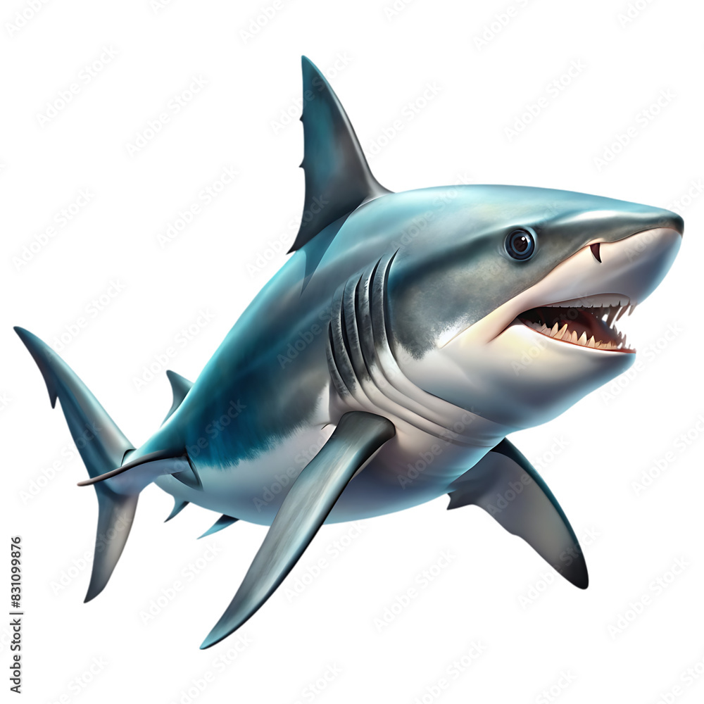 shark on transparent background