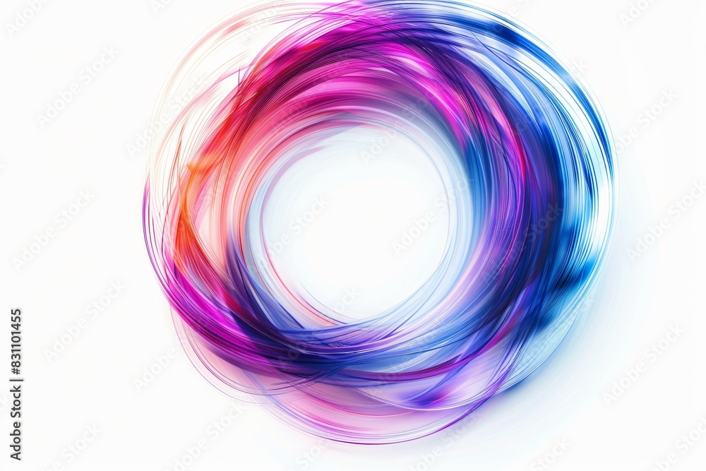 Circular object close up on white background Circular object close up on white background