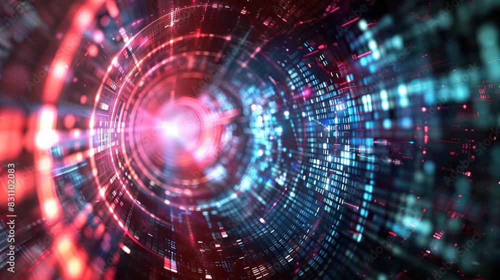 Digital abstract background for technological operations, neural networks, AI, data transmission and encryption, digital archives, audio and visual representations, scientific research. Copy space Digital abstract background for technological operations, neural networks, AI, data transmission and encryption, digital archives, audio and visual representations, scientific research. Copy space