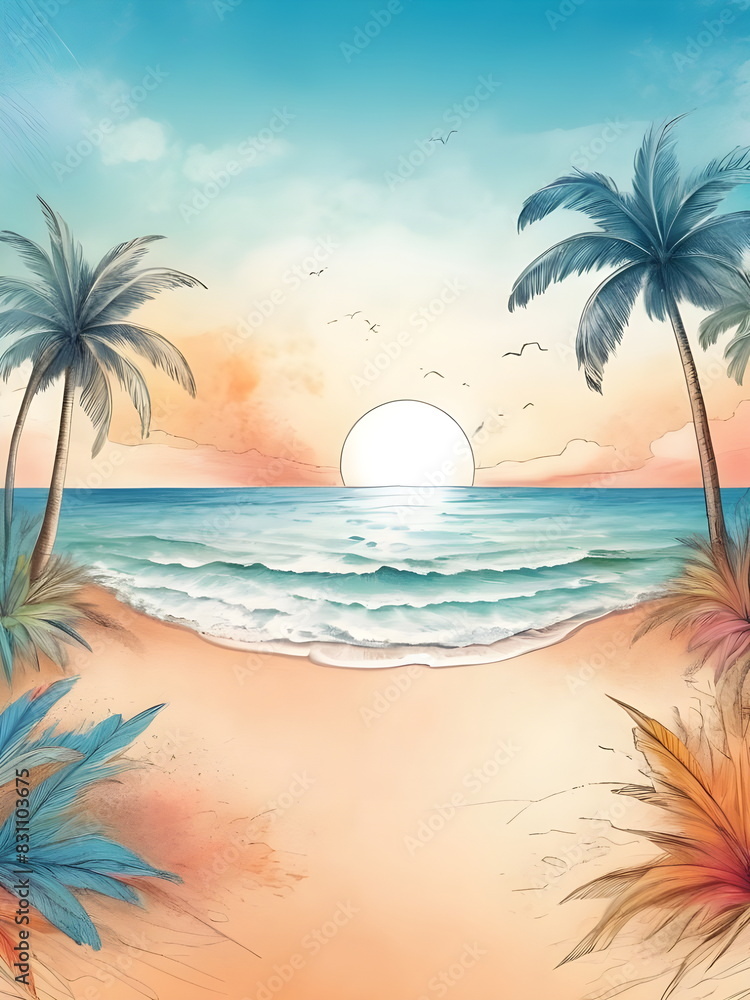 Obraz premium beach background 
