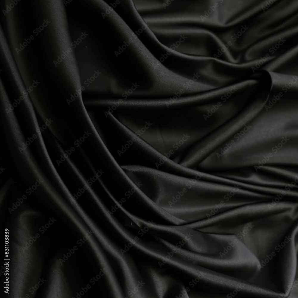 Obraz premium black satin uterus, soft silk fabric