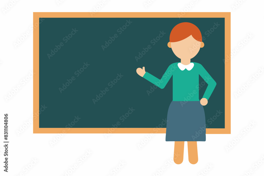 teacher is teaching illustration teacher is teaching illustration
