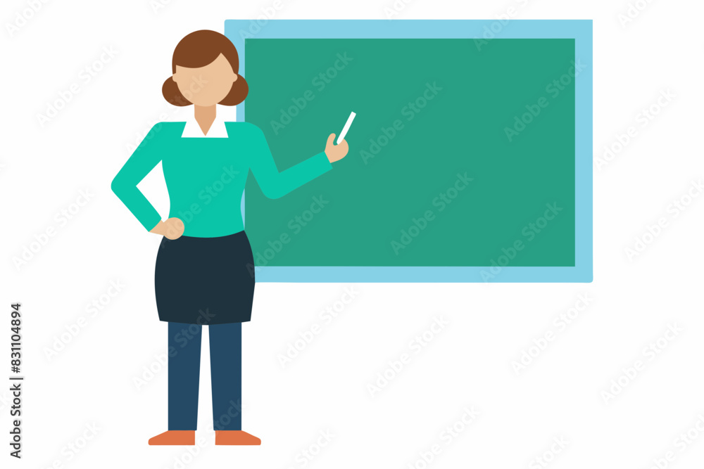 teacher is teaching illustration teacher is teaching illustration