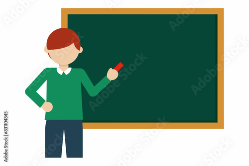 teacher is teaching illustration 